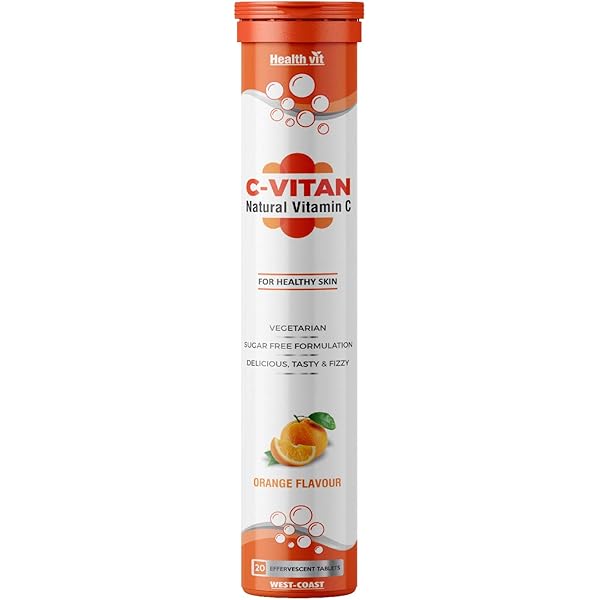 Healthvit C- Vitan-Z Natural Vitamin C 40mg, Amla 500mg And