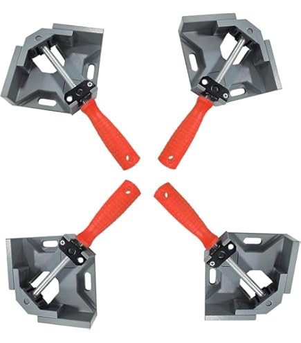 Angle Tensioner 90 Degree Wood Welding Metal Aluminium Frame Tensioner Adjustable Angle Clamp Positioning Angle Clamp Right Angle 4-Piece Set Picture Frame Corner Clamp Angle Clamp - View #7