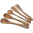 Set Utensili Da Cucina In Acciaio Inox Pleafind (4 Pezzi) - Spatola Wok, Mestolo Per Zuppa, Cucchiaio Scanalato, Con Manico In Legno Resistente Al Calore Utensili Da Cucina Professionali
