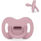 Suavinex, Pacifier All Silicone, Baby 0/6 Months and Newborn, Lilac | With SX Pro Physiological Teat, Symmetrical, Flat and F