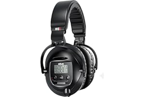 XP Metal Detectors WS5 Casque sans Fil pour Deus, étanche et conçu pour s'adapter confortablement sur Vos Oreilles. Peut être utilisé pour contrôler Directement Les disques X35 et HF XP