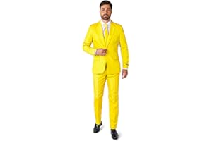 Suitmeister Men's Valentine's Day Suit - Love Costume - Slim Fit - Including Blazer, Pants and Tie