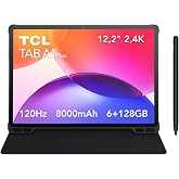 TCL Tab A1 Plus with Sleeve and Pen, Immersive 12.2" 2.4K 120Hz Display, Ultra-Thin Metallic Unibody Design, Google Gemini, A