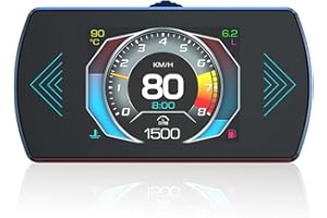 GOFORJUMP P12 5.8 TFT OBD2 Hud Head Up Display Digitaler Auto Geschwindigkeit Projektor Bordcomputer OBD2 Tachometer Windschutzscheibe Projektor