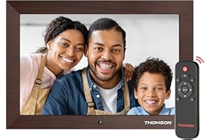 THOMSON Cornice digitale da 10,1 pollici, Cornice Digitale Foto con Telecomando, IPS HD 1280x800 Schermo Portafoto Digitale, Foto, riproduzione di musica e video