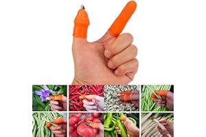 URMAGIC 2 Ensemble Outils de Couteau de Pouce en Silicone de Jardin, Coupe-Doigt de Pouce séparateur avec Manchon de Doigt, Cadeaux de Jardinage, Outils de Jardinage de Jardin de Coupe