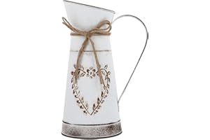 IMIKEYA Jarra De Granja Jarrón Rústico Shabby Chic Jarra con Asa Regadera De Metal Jarras De Flores De Granja Lata De Leche Vintage Cubo De Flores Retro para El Jardín De Su Casa