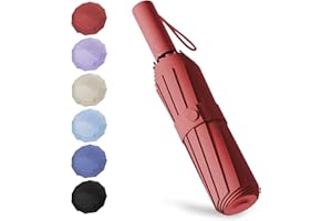 EEPLUYTY Parasol przeciwdeszczowy, parasol przeciwdeszczowy, odporny na wiatr, parasol podróżny