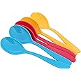 RoyalFord 6pcs Boutique Spoon, Premium Quality Plastic Spoon, RF11130 Nonstick Kitchen Spoons for Mixing, Multicolor