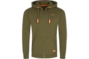 DENIMFY Herren Kapuzenjacke DFLeo Regular Fit Hoodie Taschen Jacke Reißverschluss Sweatjacke Trainingsjacke Basic Kapuzenpullover Kapuze Sweatshirt Blau Schwarz Grün Grau S M L XL XXL 3XL 4XL 5XL