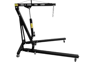 DIRTY PRO TOOLS Engine Hoist 2 Ton Professional Folding Engine Crane Mechanics Lift