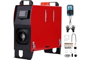 ‎MAXPEEDINGRODS maXpeedingrods 1-5KW 12V Standheizung Diesel, Dieselheizung Geräuscharmer Betrieb mit Fernbedienung und LCD-Schalter, Diesel Standheizung 0,16-0,48 L/H Luftheizung für Auto RV LKW Wohnwagen