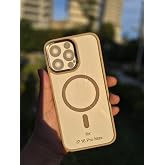 Lavderuar iPhone 16 Pro Max i&ccedil;in MagneticSafe ile Uyumlu Focus07 Serisi Polikarbonat Kenarları Silikon ve K&ouml;şeleri G&uuml;&ccedil;lendiri
