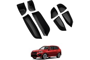 Utiiy Door Side Organizer for 2019-2024 BMW X5 Side Storage Box Front and Rear Car Slot Tray Organizer Black for 2019 2020 2021 2022 2023 2024 BMW X5 Accessories, 8PCS(BMWX5, Front+Rear Door)