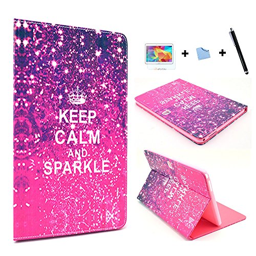 TIODIO® PU Leder Case Hülle Schutzhülle Handyhülle für Samsung Galaxy Note 10.1 2014 Edition P600 P601 P605 Muster Slim Fit Ständer und Wallet Tasche Flip Case Etui Mit Stand Halter Falten Standfunktion und Cardslots Kredit Karte Kartenfächer, Displayschutzfolie und Stylus enthalten, A04