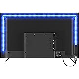 Striscia LED 2 Metri, PSTAR Retroilluminazione 2m TV, Strisce LED Bluetooth Smart RGB USB con App Control, Sincronizzazione M
