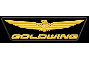 Masterpatch Toppa ricamata con ali larghe e ali dorate, destinata a Honda Goldwing Bikers 1500 1800 Moto Aufnäher parche Bordado brodé patche écusson