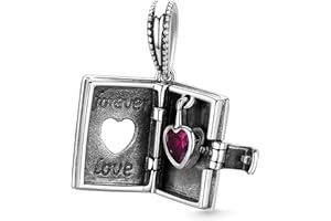 GNOCE LOVE Ciondolo Lettera Argento 925 Ciondolo Ciondolo Branello Intarsiato con Pietre Preziose Rosa Gioielli Regalo per Donne Ragazze Figlia Adatto per Bracciali/Collana