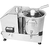 Kutter Fleischkutter 9 Liter für Gastronomie Metzgerei aus Edelstahl mit Sichelmesser mit 1800 Wattmotor Brät