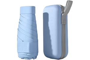 Jodsen Kompakter Regenschirm,6 Rippen Regenschirm Sturmfest Klein Taschenschirm Windfest UV Schutz Ultraleicht Regenschirm Faltbarer Reiseschirm Faltbar Robust Mini Umbrella für Sonne und Regen