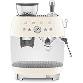 SMEG EGF03CREU Espresso Makinesi, Değirmenli, Plastik, Krem