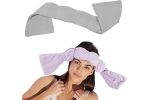 ‎AIDODIA Gewichtete Augenmaske- Deep Rest Schlafmaske Gewicht | Entspannende Augenabdeckung, Reise Schlafmaske Mit Perlen Und Baumwolle, 270 G Gewicht, 70 Cm Lang, Sanfter Druck Um Die Augen (grau)
