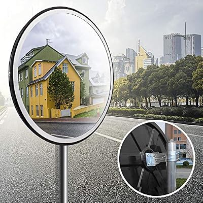 Forever Speed Sécurité Miroir Convexe Surveillance panoramique Miroir Routier extérieur Polycarbonate (30CM)