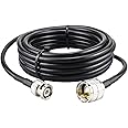 Boobrie CB Radio Antenna Cable 5M BNC Male to PL259 UHF Male Plug RG58 Coax Cable BNC to UHF for Two-Way Radio CB Antenna Radio Antenna Analyzer Walkie Talkie Marine VHF radio Mobile Amateur Radio