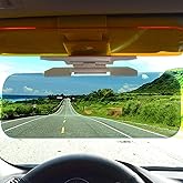 SUNNIFA Car Day and Night Anti-Glare Visor, 2 in 1 Automobile Sun Anti-UV Block Visor Non Glare Anti-Dazzle Sunshade Mirror G