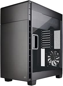 Corsair CC-9011079-WW Carbide Series 600C Clear Windowed ATX Inverse Computer Case - Black