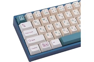 JakeTsai Flower Shop Nasadki klawiszy PBT, 141 Klawiszy Klawisze Japońskiego profilu Cherry Dye Sublimation Keycaps dla ASIN Layout MX Switch Klawiatura Mechaniczna