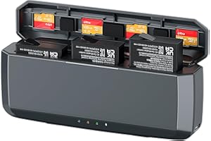 Adicop 7710mAh Power Bank Compatibile con Insta 360 Ace/Ace Pro2, Accessori Caricabatterie Rapido 3 Slot per Batteria Insta 360 Ace/Ace Pro2/Ace Pro (Batteria Non Inclusa)