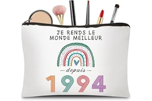 CoCoCherry Cadeau Anniversaire Femme 30 Ans - Cadeau 30 Ans Anniversaire Femme Trousse Maquillage, Cadeau Personnalisé pour Femme 30 Ans
