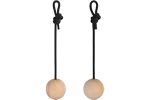ALPIDEX 2 Unidades de Bolas de Entrenamiento de distinto tamaño - Juego de 2 Bolas de Madera para Entrenamiento de Escalada