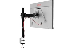 Duronic DM251X2 Bras pour Moniteur d’Ordinateur | Support d’écran PC articulé pour Bureau | VESA 75 100 | Hauteur Ajustable | Rotatif Inclinable Pivotant avec Extension | Compatibilité Universelle