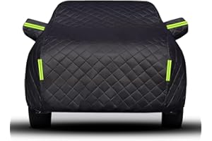 FUNEAER Bâche Voiture Exterieur Anti-grêle pour Peugeot 208 2012-2024 Housse de Voiture Imperméable Exterieur Tout Temps Tissu Oxford