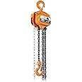 Royal Apex Manual Chain Block Hoist Come Along 1 TON 1100 LBS Cap 3 Metre Lift 2 Heavy Duty Hooks Commercial Grade Steel for Lifting Pulling Construction Building Garage Warehouse Automotive Machinery
