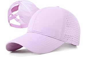 HTTDSLF Baseball Kappe Mädchen mit Pferdeschwanz, Schnell Trocknend, Netzstoff, Sportmütze für Kinder, Mädchen Baseballkappe Verstellbarer, Tennis Kappe Sonnenhut Visier, Kinder Basecap Schirmmütze