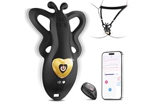 TAGNAFF Juguetes Eróticos para Pareja Sexuales Vibradorador Mujer Clítoris Cuerda con 9 Modos de Vibración, Silenciosa Vibrador Mando Distancia APP Vibradores Sex Toýs Female Estimulador de Clítoris Femenino