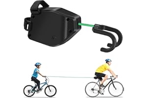 GIBOHOM Cuerda Remolque Bicicleta, 2.5 M Cuerda para Remolcar Bici Retráctil, Cuerda Bicicleta Remolcar Niños para Bicicleta de Montaña, Ciclismo, Correa Elástica, Accesorio