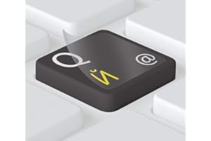 ‎KEYSTICKERS Keystickers® | 11x13mm - Unten | Russische Aufkleber für PC/Laptop & Notebook Tastaturen, transparente Matte Folie | Farbe: GELB | русские наклейки на клавиатуру | Russian Keyboard Stickers