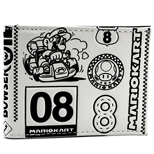 Preisvergleich Produktbild Nintendo Mario Kart Pilz-Cup Weiß Portemonnaie Geldbörse