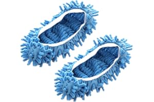 JTKREW 2 Unidades de 1 Pares de mopas Antipolvo para Zapatos, Lavables y multifuncionales de Microfibra para Limpieza de Suelos en casa, Cocina y Oficina