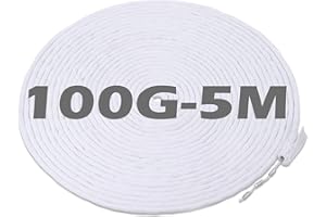 Kssvzz 5m Curtain Heavy Lead Weight Tape, 100g per Metre, White, 1 Piece, Curtain Weight, Curtain Fastener