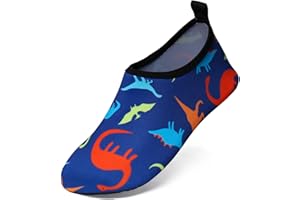 YloveM Kids Water Shoes for Boys Girls Quick Dry Non-Slip Aqua Socks, Toddler Barefoot Soft Skin Water Socks for Beach Swimming Pool Surfing Garden Seaside