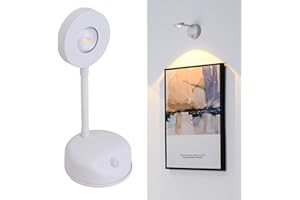 DESGNT Lampada da parete senza fili, Lampada per quadri con sensore di movimento, 3 modalità di oscuramento,batteria ricaricabile,adatto per pittura,camera da letto, gallerie.