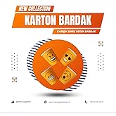 Maycup 7 oz Karton Bardak 300 adet Karışık Desen