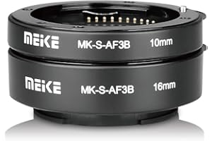 MEIKE MK-S-AF3B Plastikowy adapter do automatycznego ustawiania ostrości makro przedłużający pierścień 10 mm 16 mm do Sony E-Mount FE aparat bezlusterkowy A7 A7M2 NEX3 MEX5 NEX6 NEX7 A5000 A6000 A6300 A6500 A9 A6400