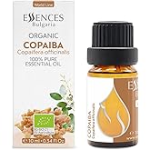 Essences Bulgaria Bio-Copaiba Ätherisches Öl 10ml | Copaifera officinalis | 100% Naturrein | Unverdünnt | Therapeutischer Gra