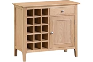 The Furniture Outlet Bergen Oak Wine Cabinet